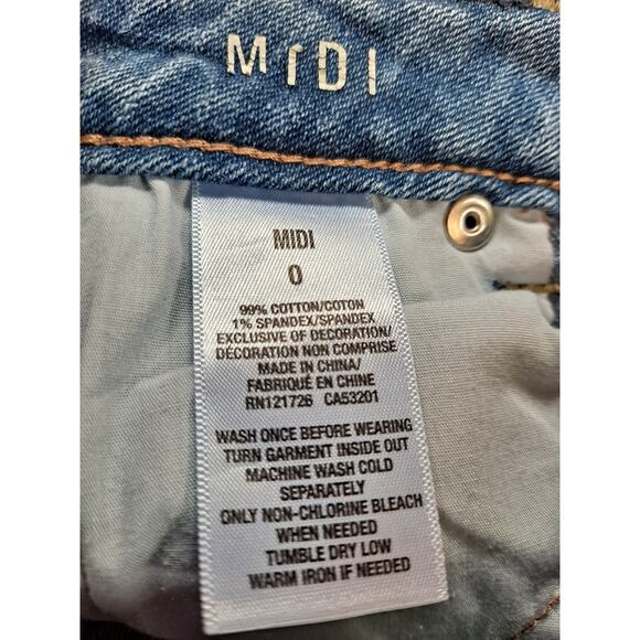 Aeropostale Denim‎ Roll Up Midi Faded Shorts Size 0 - Picture 4 of 6